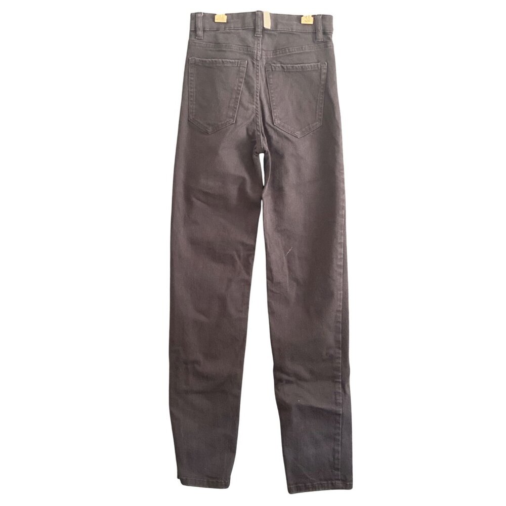 H&M LOGG Label Of Graded Goods BLACK Jeans 5 Pocket Regular Fit Tapered Leg S - Picture 2 of 15